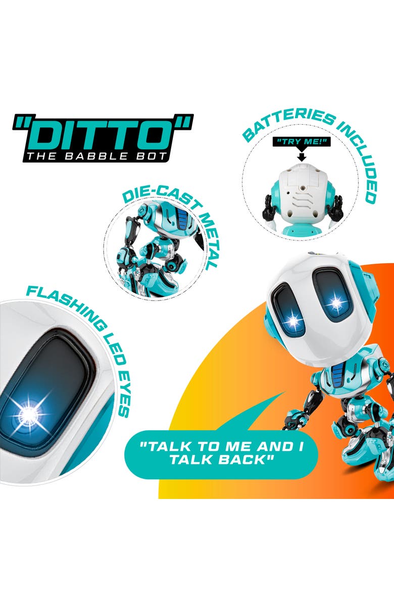 Force1 Ditto Mini Voice Changer Robot Toy, Alternate, color, Blue