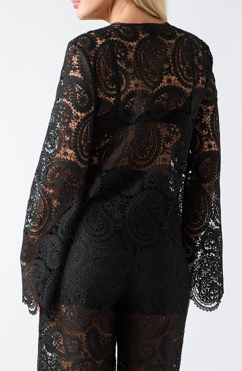 Marciano Grace Long Sleeve Lace Top, Alternate, color, 