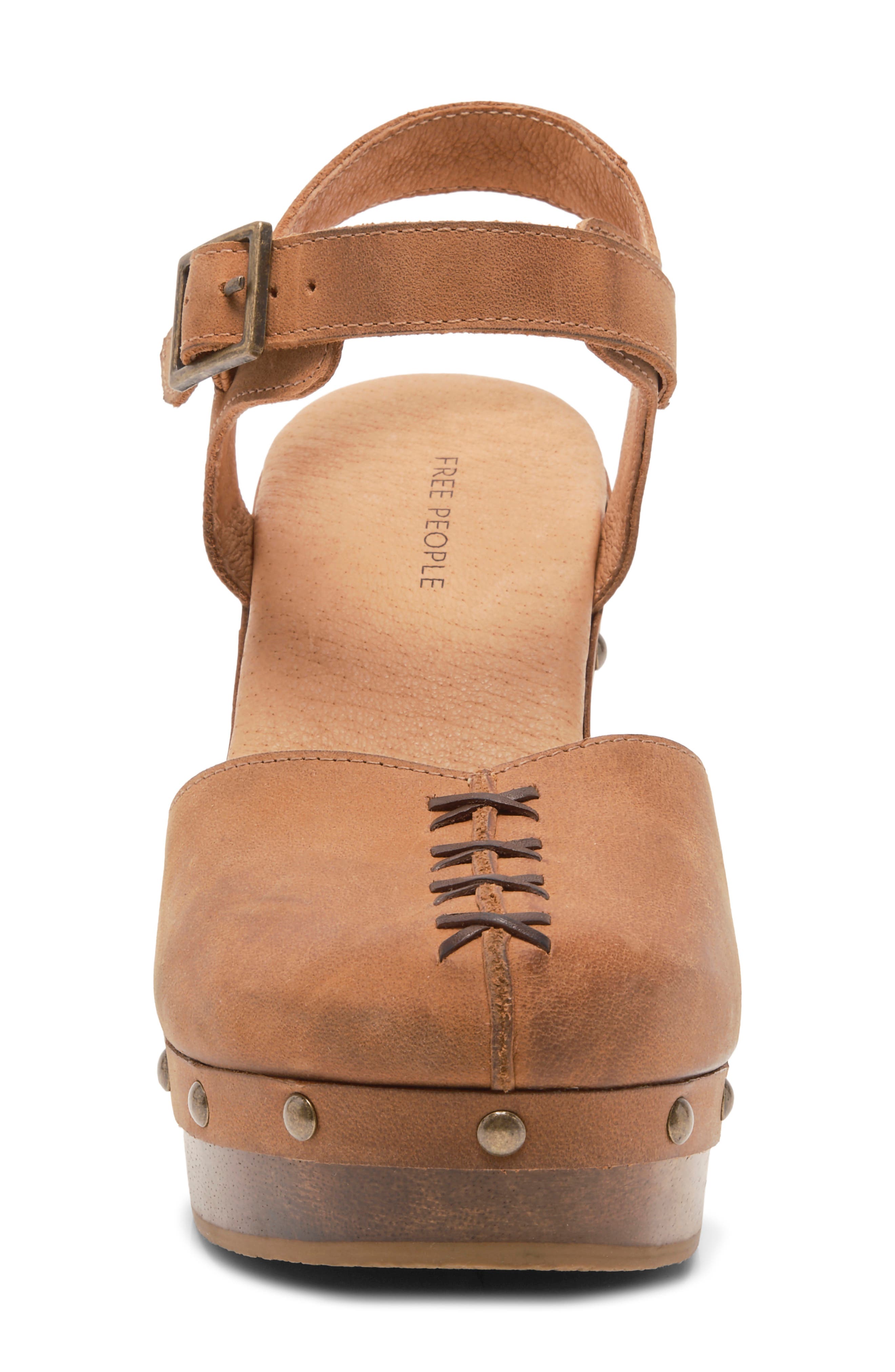 Doubs Platform Clog, Alternate, color, TAN LEATHER