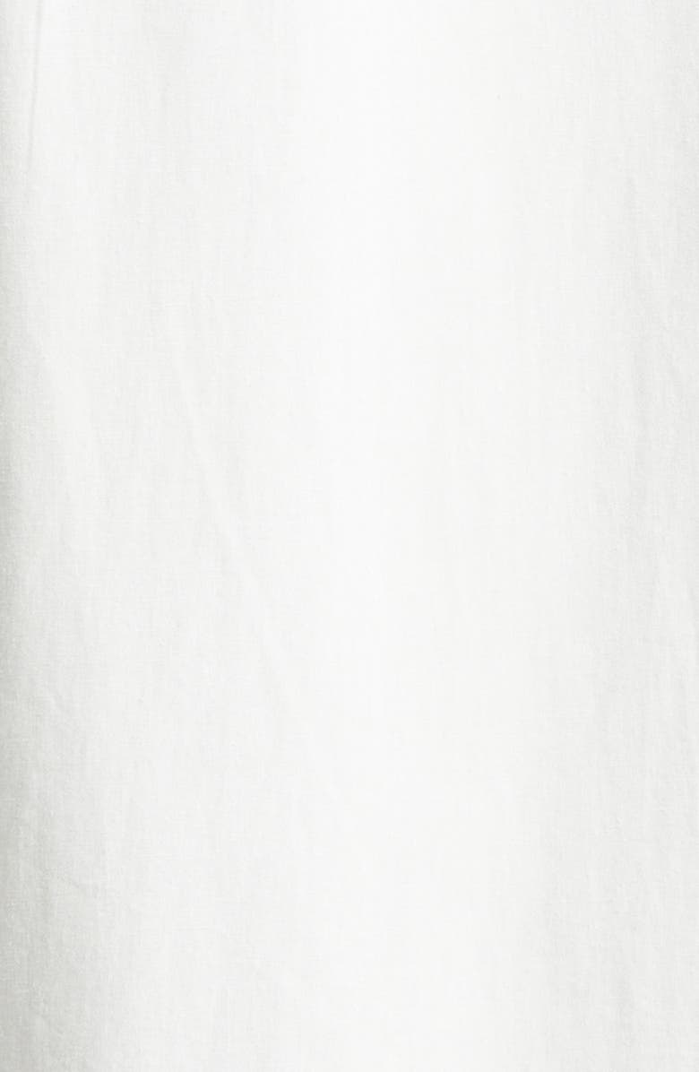 Bode Cherry Lane Beaded Cotton Poplin Button-Up Shirt, Alternate, color, White