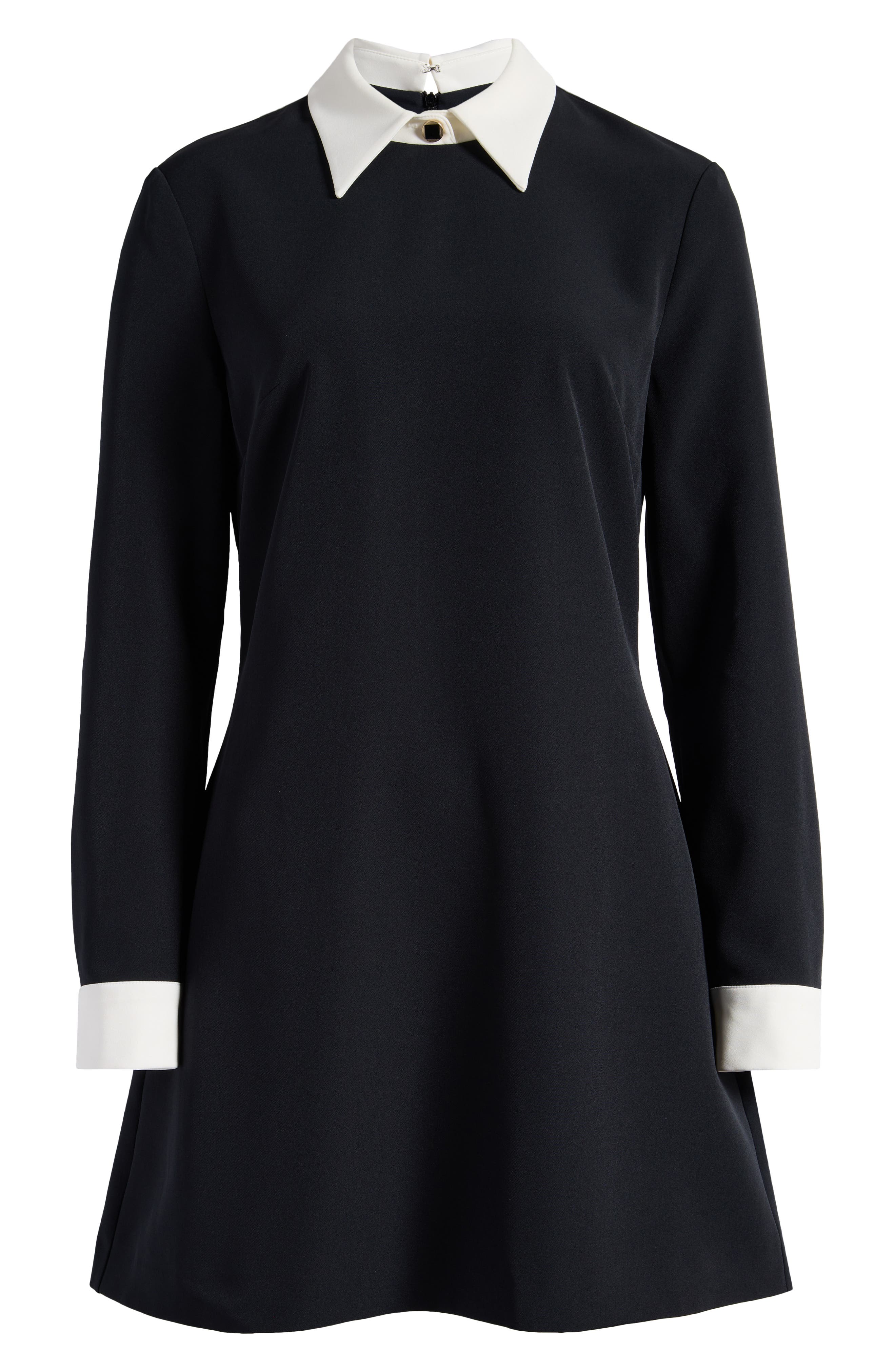 echo long sleeve dress Closed wedding dress Echo with detachable overskirt