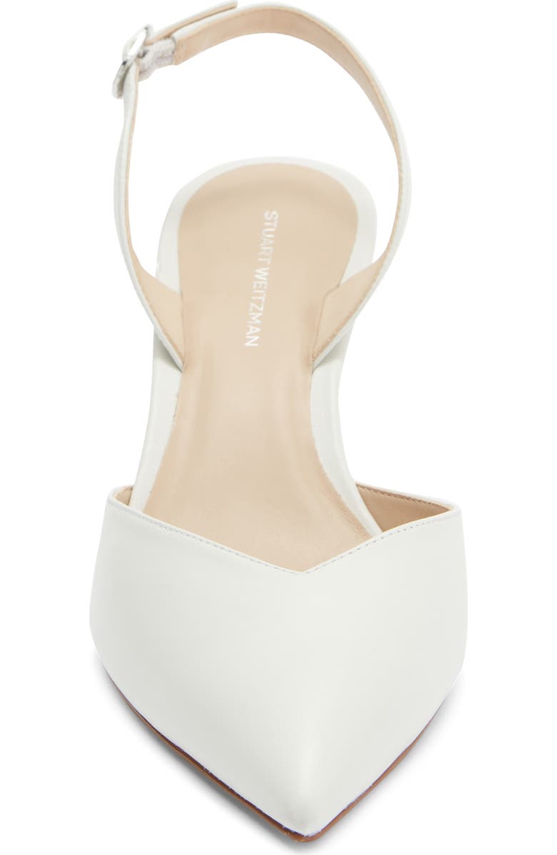 Stuart Weitzman Julia 75 Slingback Pump, Alternate, color, White.