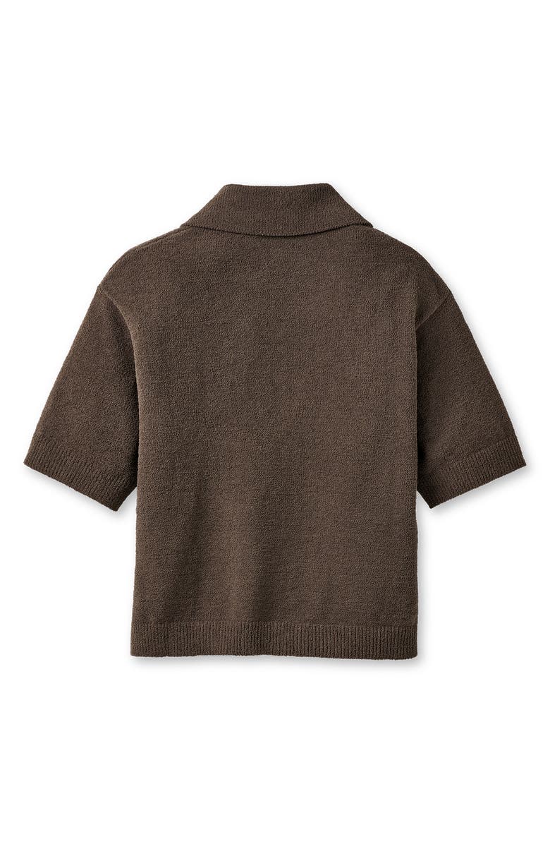 UGG<sup>®</sup> Keslyn Johnny Collar Knit Polo, Alternate, color, Dense Smoke