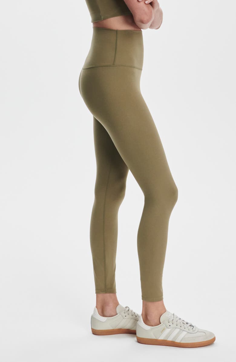Varley Always Super High Waist Leggings, Alternate, color, Dusky Green