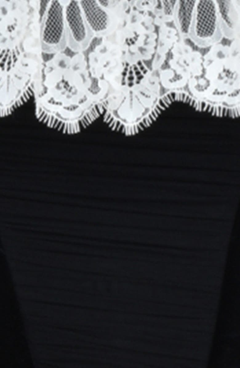 HOUSE OF CB Jacinda Ruffle Velvet Corset Top, Alternate, color, 