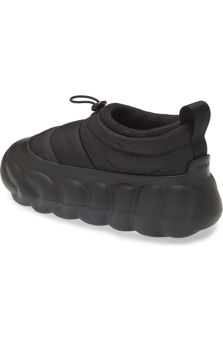 CROCS Overpuff Shorty Clog, Alternate, color, Black/ Black