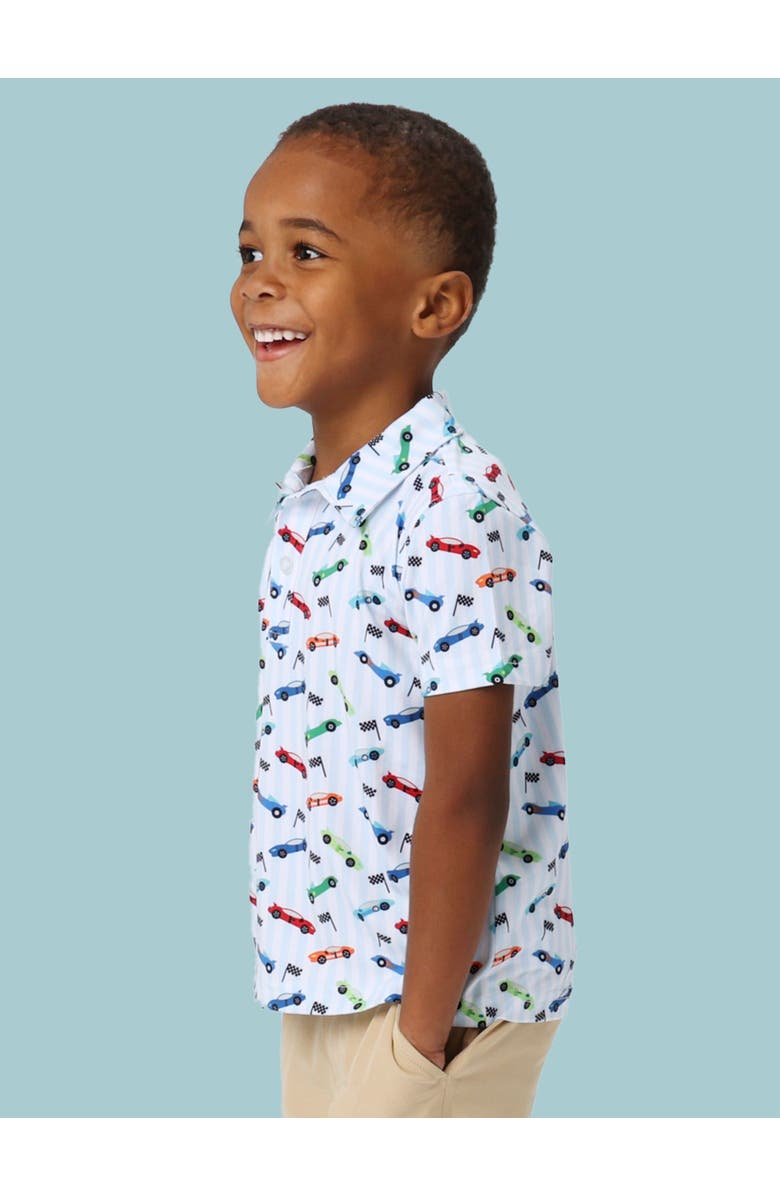 RuggedButts Knit Short Sleeve Performance Polo, Alternate, color, Tiny Let's Roll