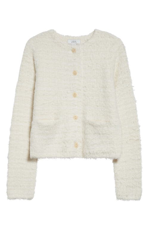 Vince Brocade Jacket Cardigan In White