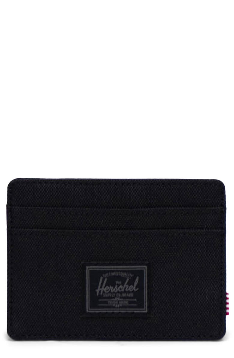 Herschel Supply Co. Charlie RFID Card Holder, Main, color, Black Tonal