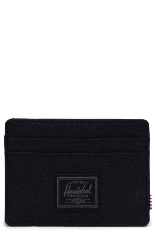 Herschel Supply Co . Charlie Rfid Card Holder In Black