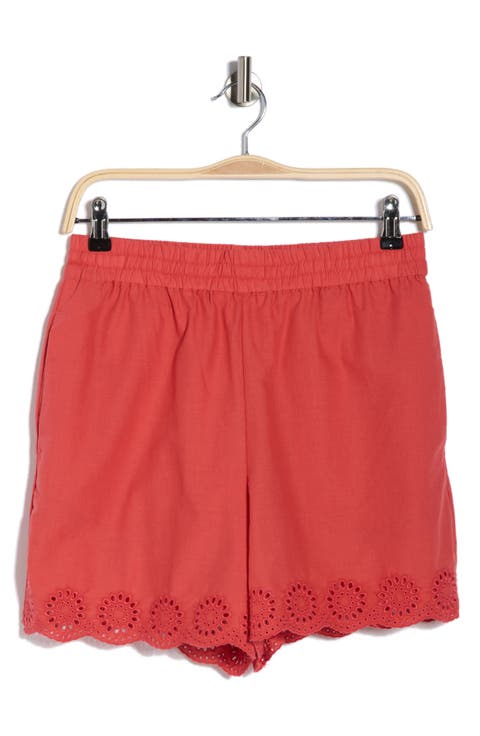 Embroidered Cotton Shorts