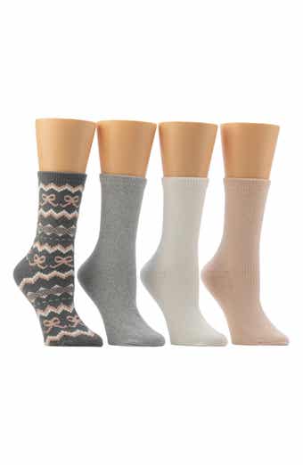 Assorted 4-Pack Boot Crew Socks
