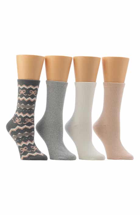 Assorted 4-Pack Boot Crew Socks