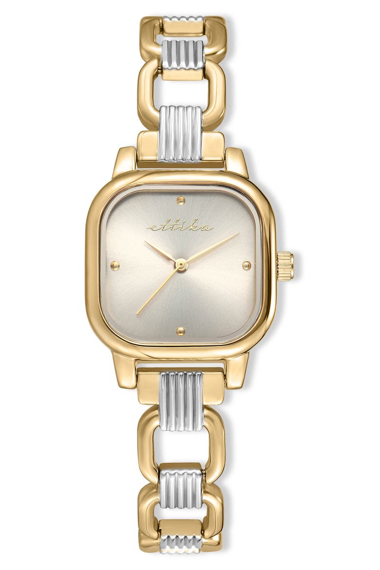 Classic Square Bracelet Watch, Main, color, MIXED METAL