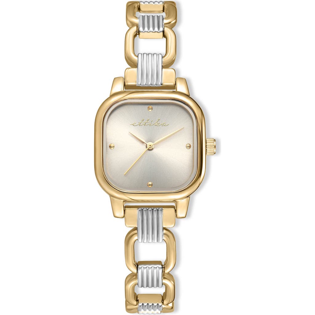 Ettika Square Bracelet Watch In Gold