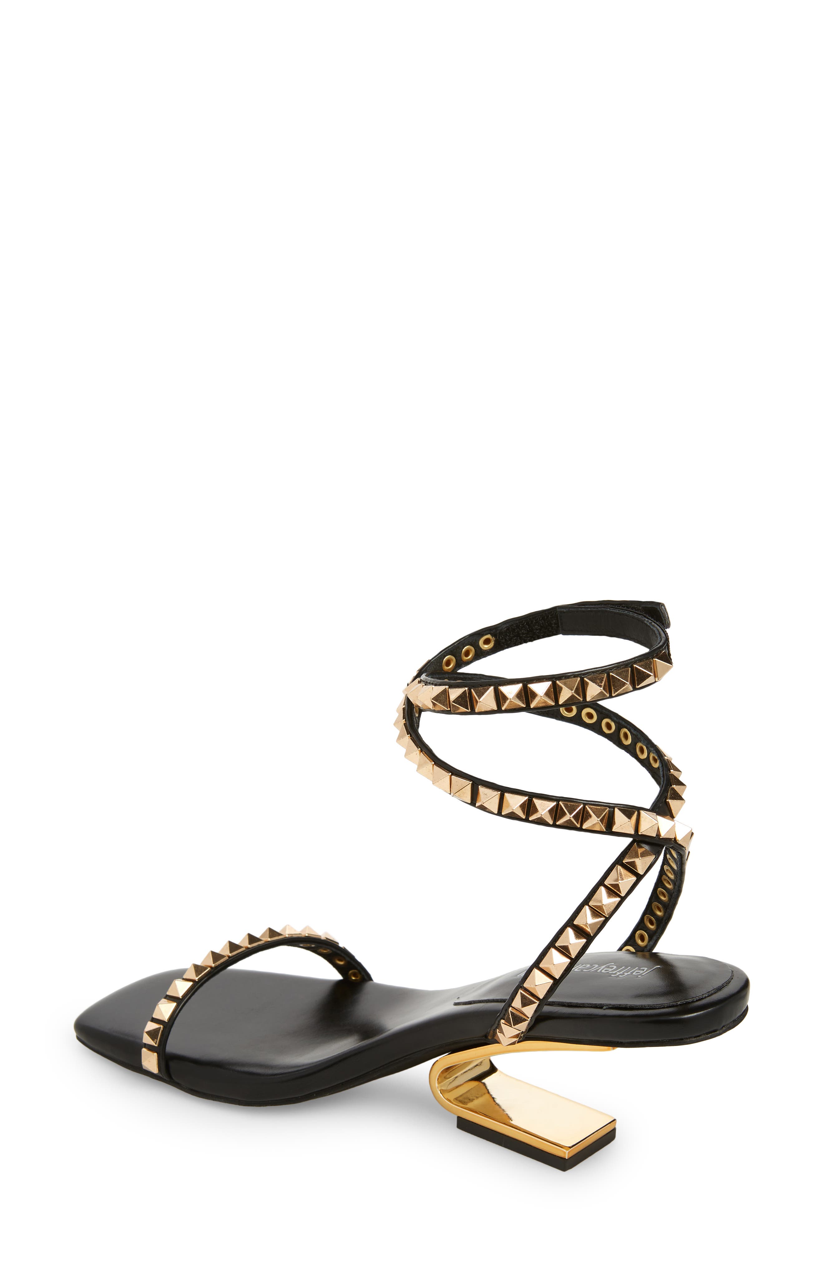 Luxor Ankle Strap Sandal, Alternate, color, BLACK GOLD