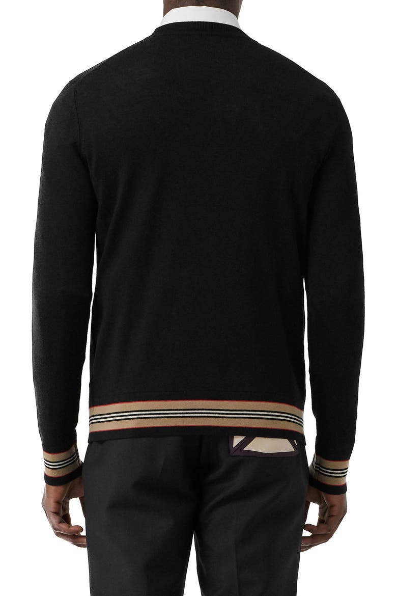 Barner Crewneck Sweater, Alternate, color, BLACK