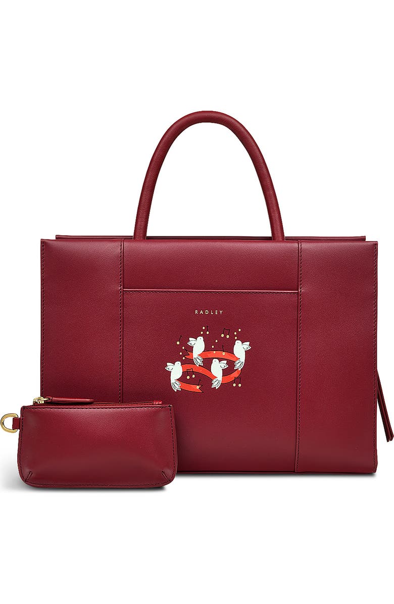 Radley 12 Days Of Christmas Medium Zip Crossbody Bag, Alternate, color, Cranberry