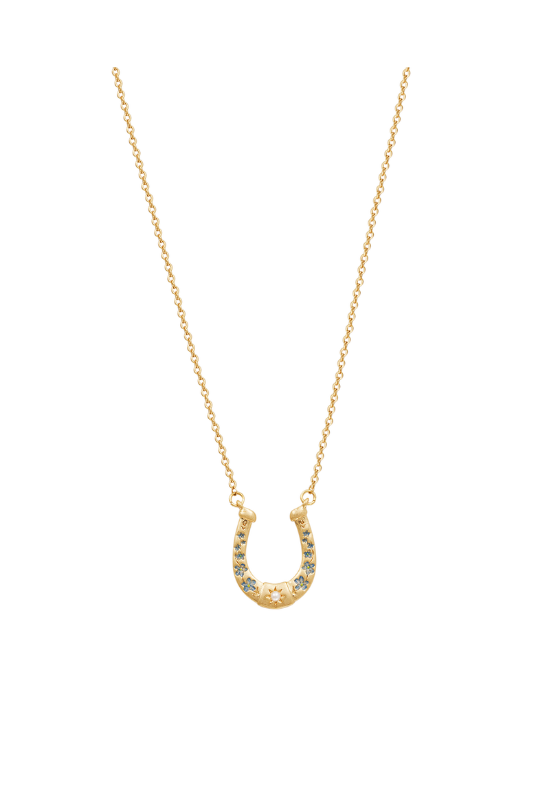 Lucky in Love Necklace, Main, color, Gold