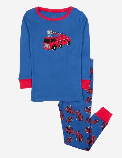 Two-Piece Printed Cotton Pajamas, Vehicles & Machines (Baby)