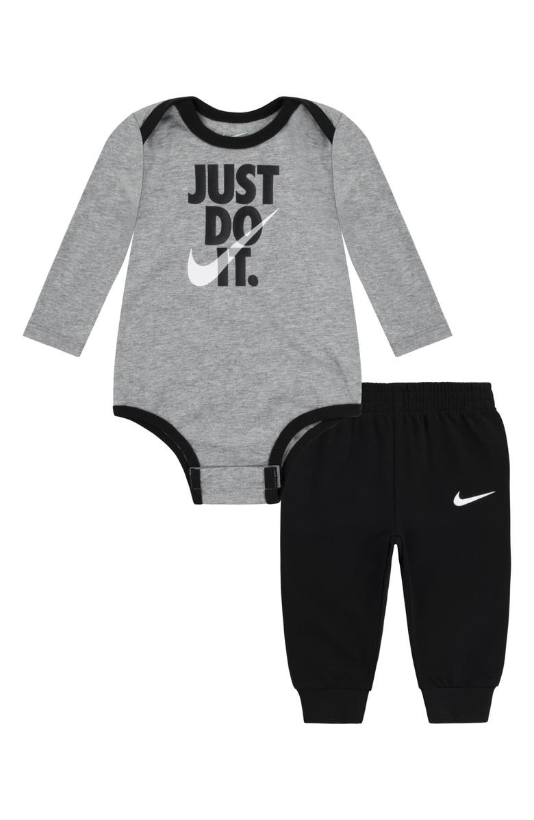 Nike Bodysuit & Pants Set, Main, color, Black