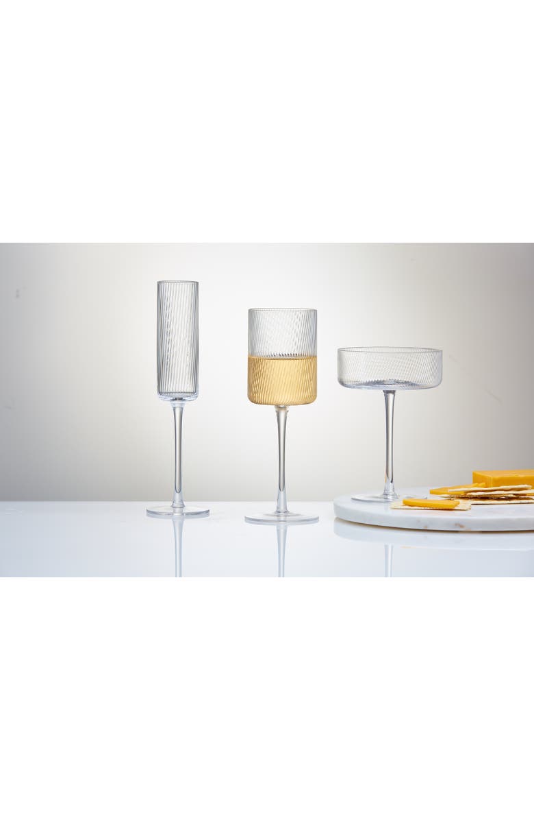 tag Linea Champagne Flute Clear Glass Everyday, Alternate, color, Clear
