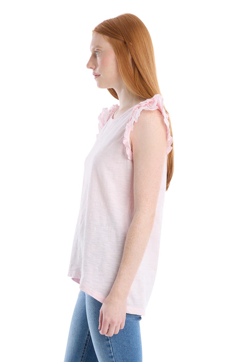 Crew Neck Short Sleeve Shrunken Boyfriend Tee, Alternate, color, Barely Pink