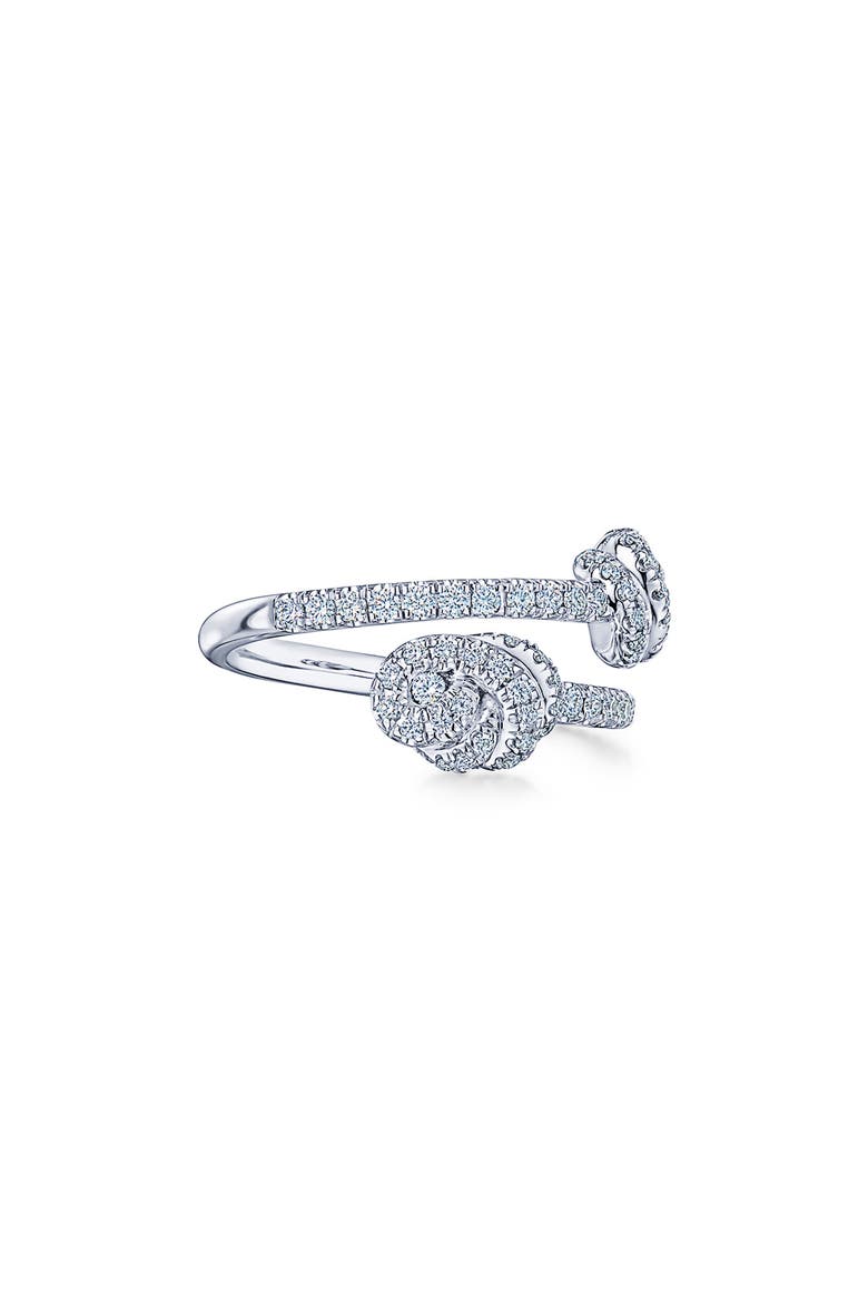 Entwine Bypass Diamond Ring, Alternate, color, PLATINUM
