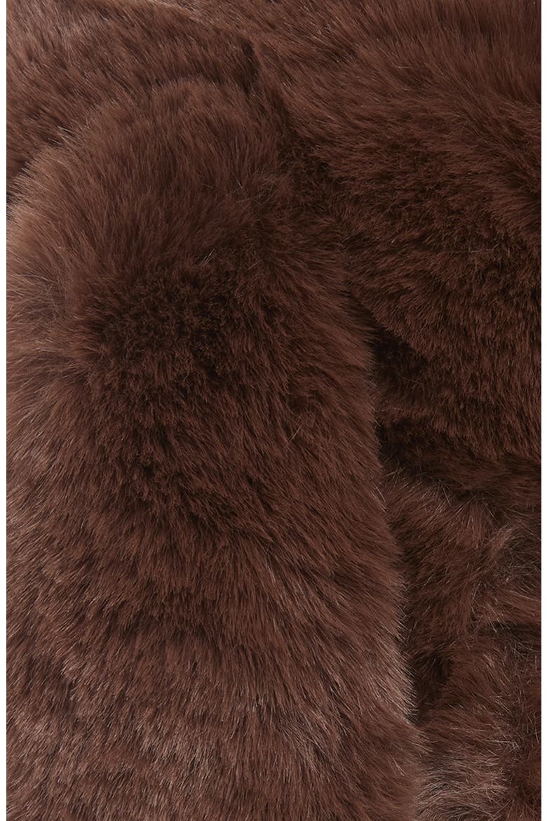 Kids' Faux Fur Rabbit Ear Hat, Alternate, color, BROWN