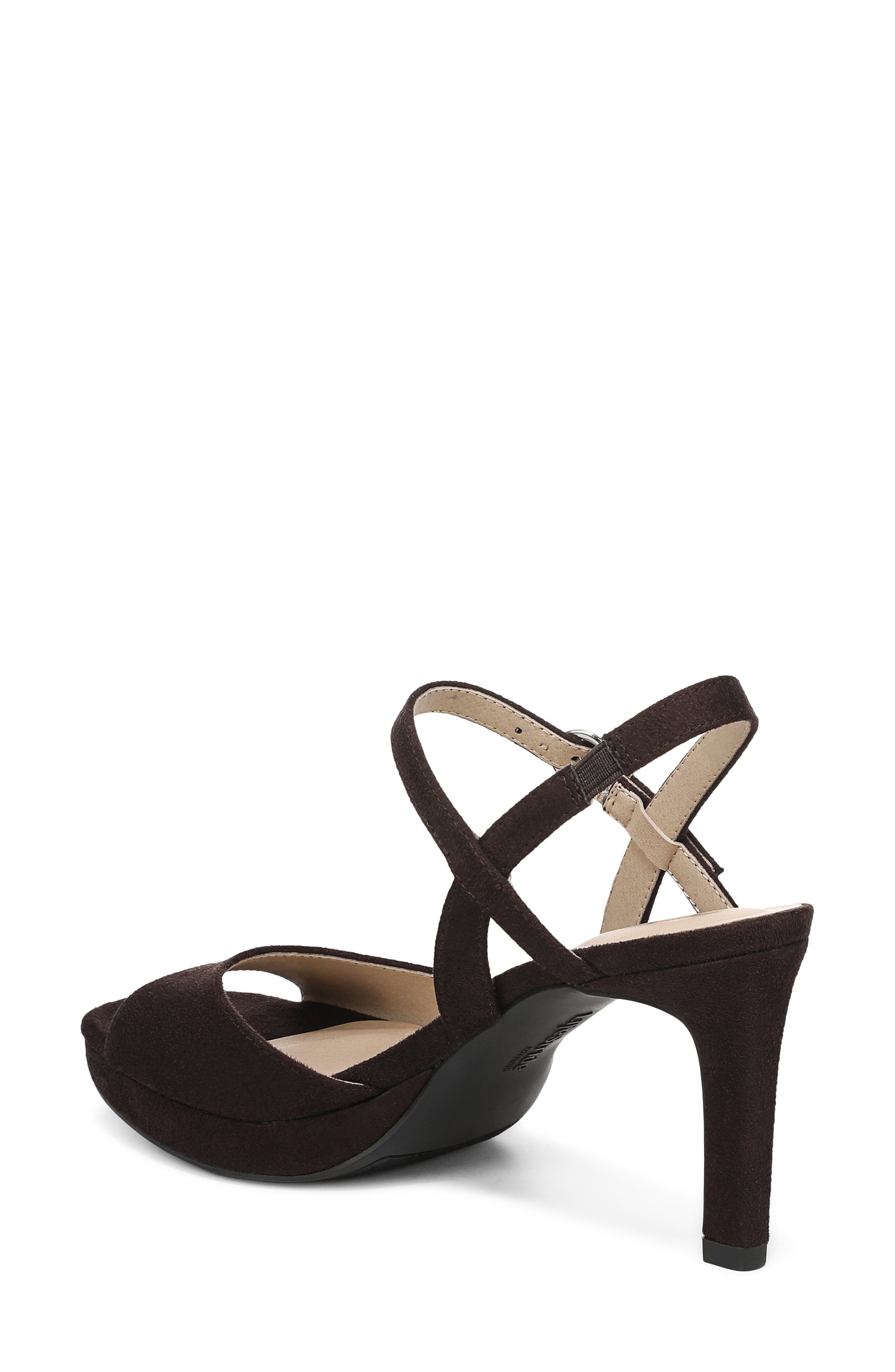 Gwendolyn Ankle Strap Sandal, Alternate, color, DARK CHOCOLATE