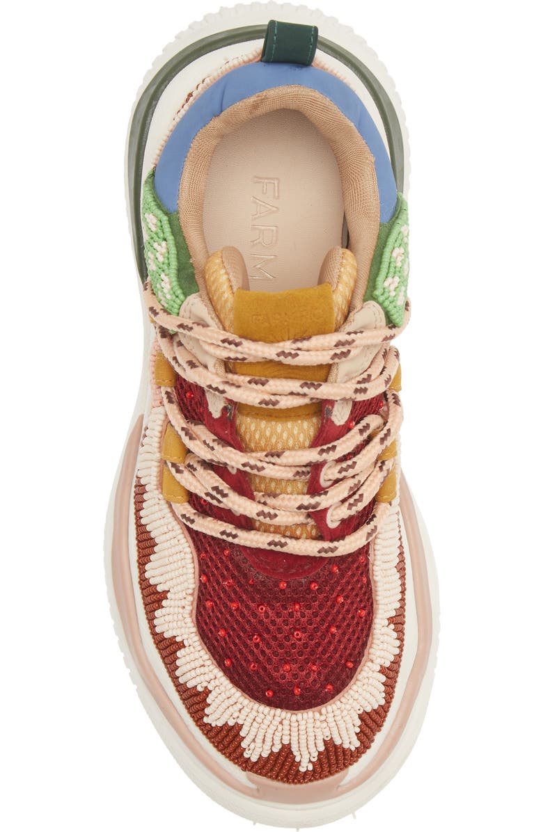 FARM Rio Beaded Platform Sneaker, Alternate, color,