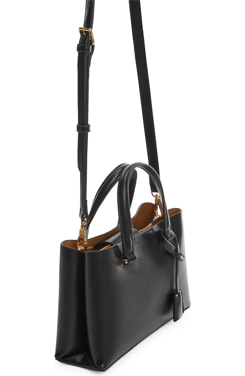 MANGO Faux Leather Crossbody Bag, Alternate, color,