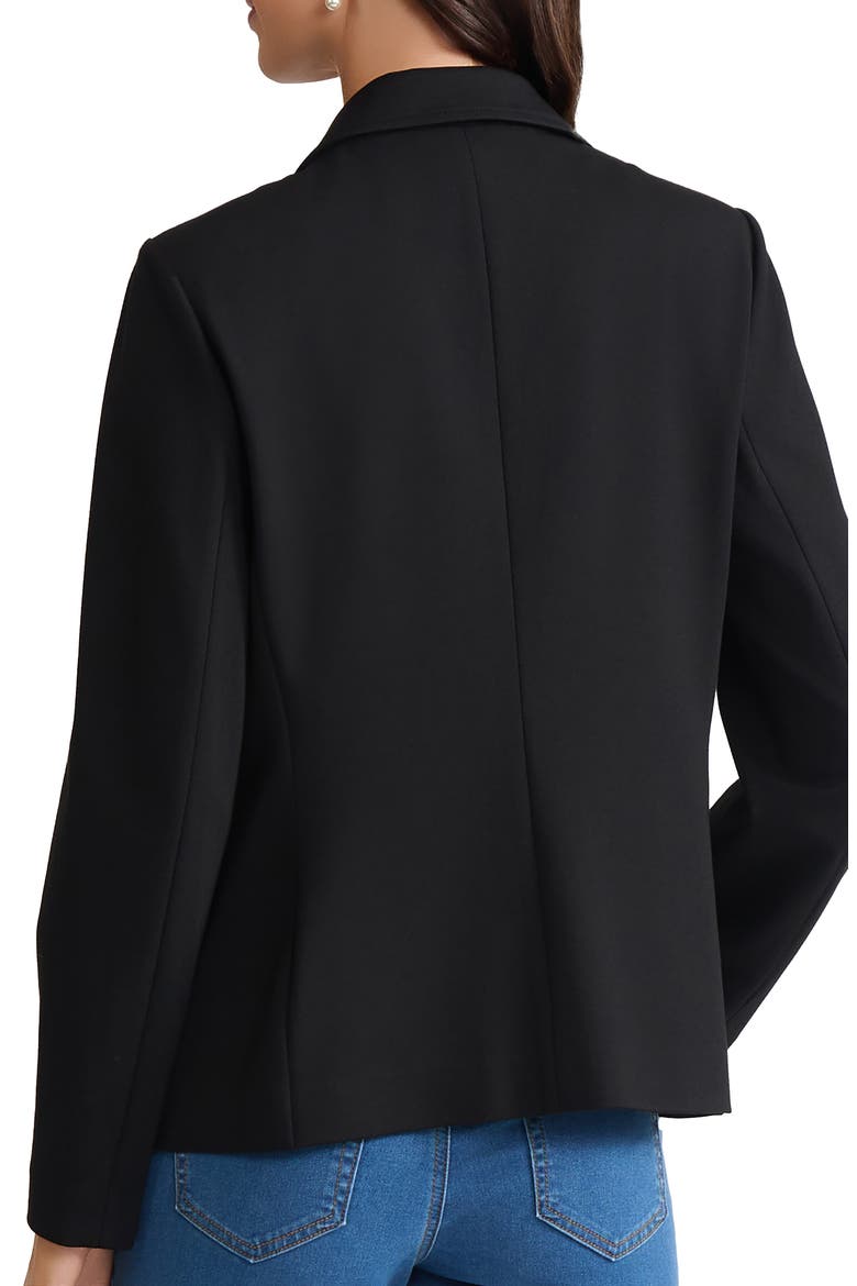 Faux Double Breasted Jacket, Alternate, color, JONES BLACK
