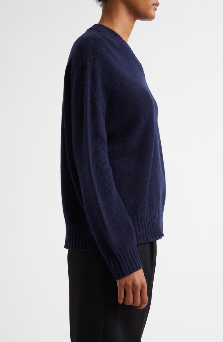 Emporio Armani V-Neck Wool & Cashmere Sweater, Alternate, color, Dark Navy