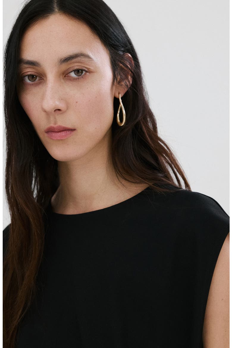 Pleated Top, Alternate, color, BLACK