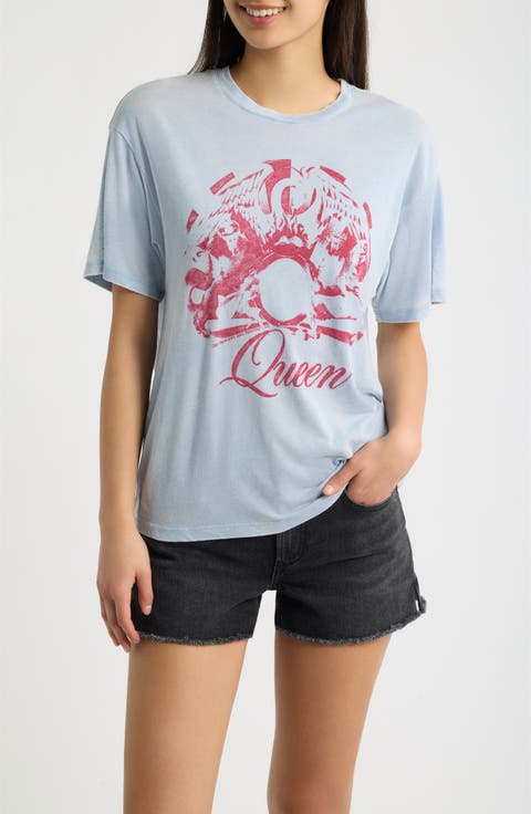 Queen Graphic Burnout T-Shirt
