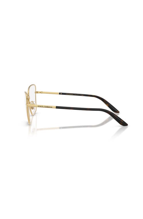 Dolce & Gabbana Dolce&gabbana 55mm Cat Eye Optical Glasses In Gold