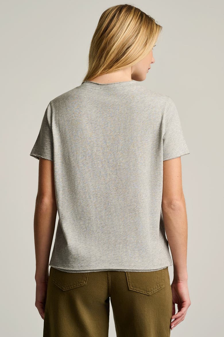 Heart Beats Cotton T-Shirt, Alternate, color, Heather Grey