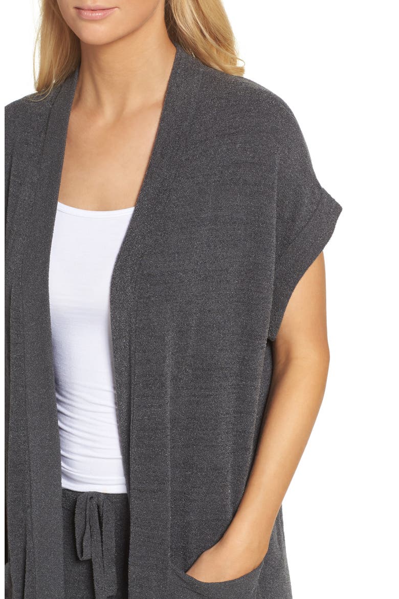 Cozychic Ultra Lite® Lounge Cardigan, Alternate, color, CARBON