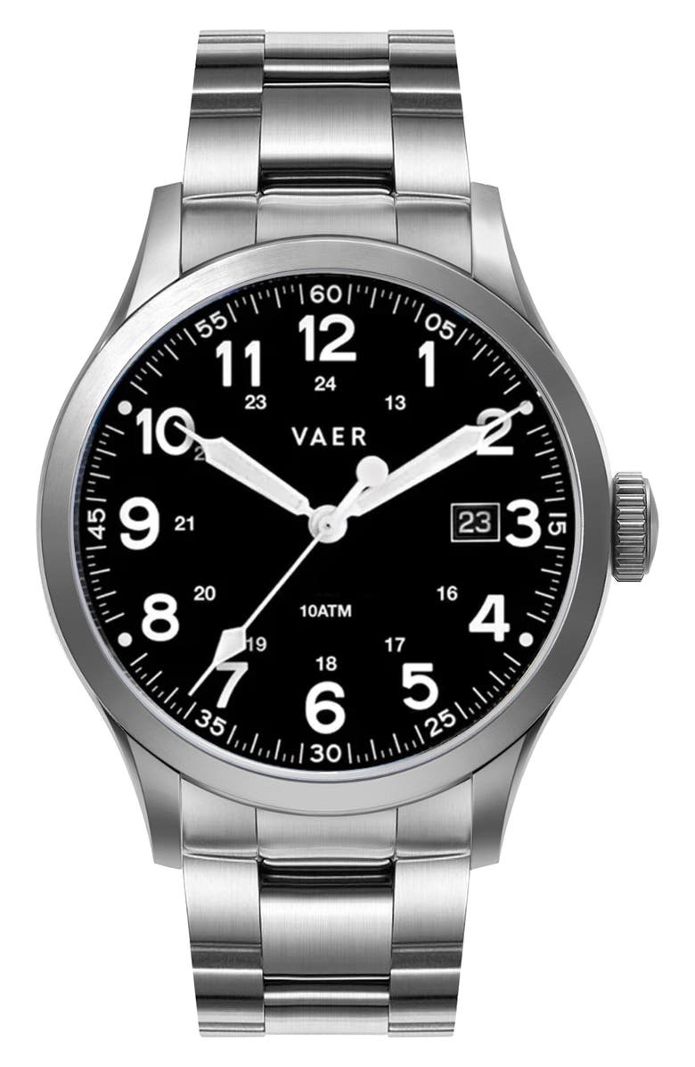 VAER S5 Calendar Field Watch, 40mm, Main, color, Black