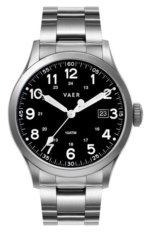 Vaer S5 Calendar Field Watch, 40mm In Black