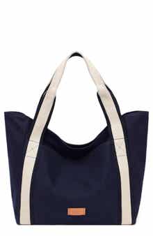 New Amsterdam Leatherworks Large Liliana Canvas Tote