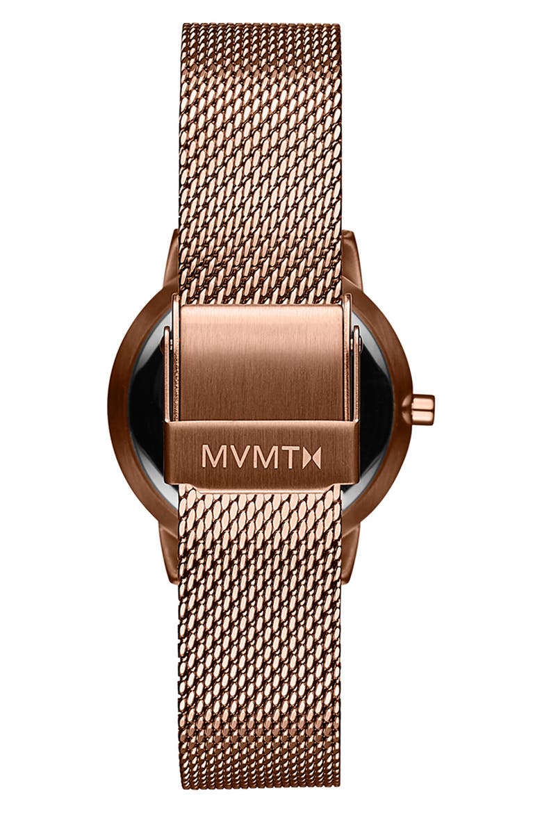 Avenue Mesh Strap Watch, 28mm, Alternate, color, GREY