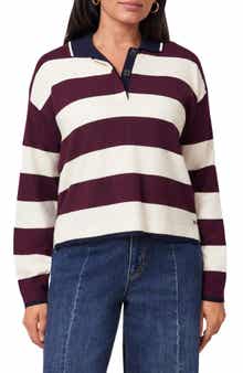 Stripe Polo Sweater