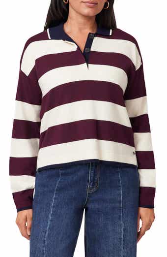 Stripe Polo Sweater