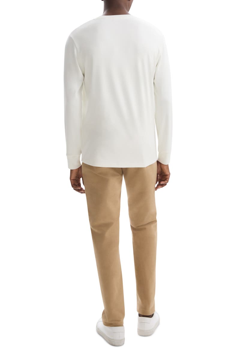 Theory Essential Long Sleeve T-Shirt, Alternate, color, Winter White - C01