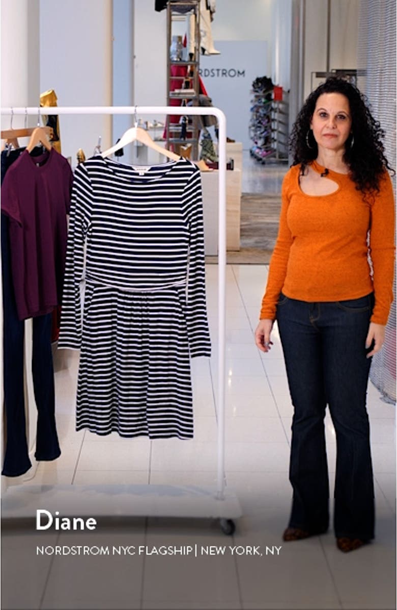 Abigail Long Sleeve Jersey Dress, sales video thumbnail