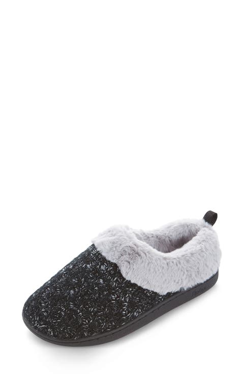 Knit Faux Fur Lined Slipper (Women)