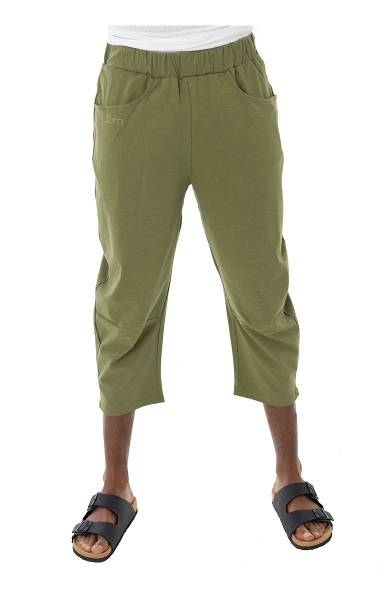 Dai Moda Tony Crop Leisure Pant, Main, color, Army