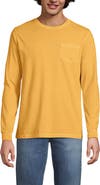 Lands' End Super-T Long Sleeve T-Shirt with Pocket